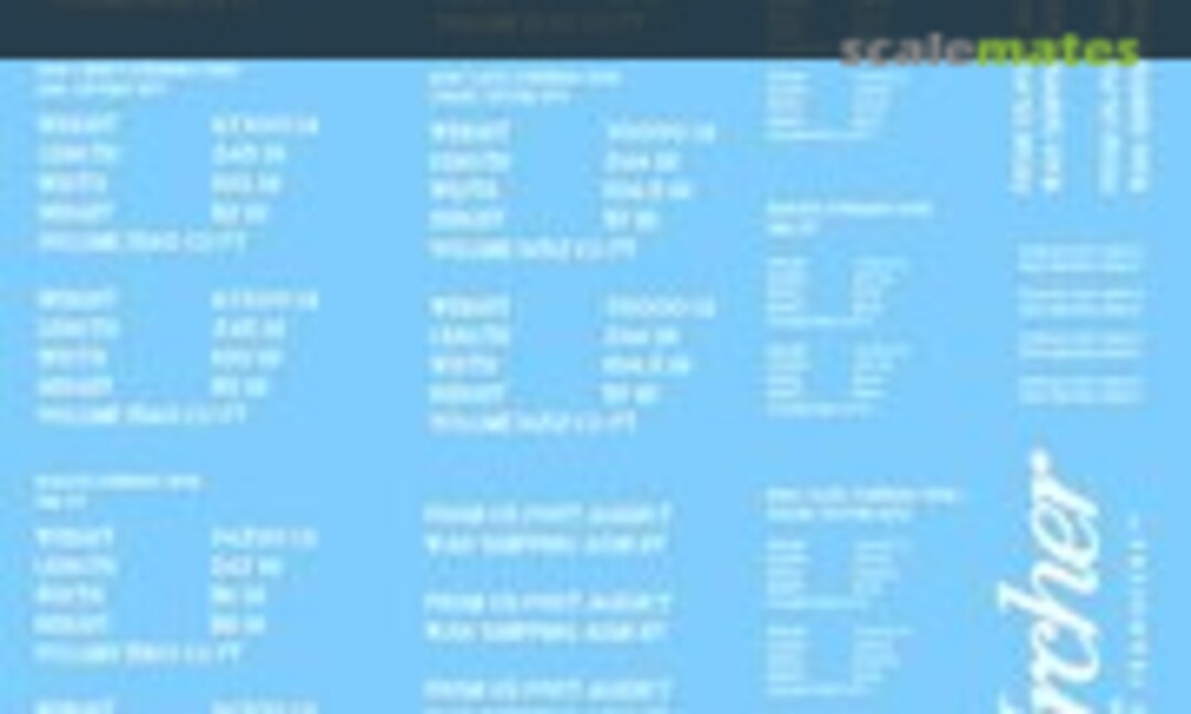 1:35 D-Day shipping stencils for Shermans (white) (Archer AR35006W) AR35006W