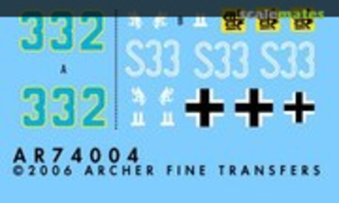 1:72 Tiger mix #1 (Archer AR74004) AR74004