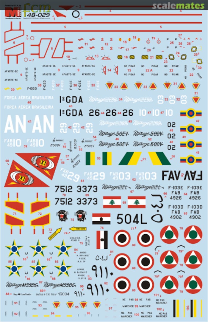 Boxart Mirage III, Part 1 48-029 FCM Boxart Mirage III, Part 1 48-029 FCM