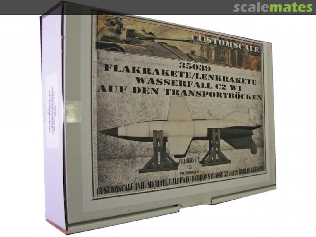 Boxart Flakrakete/Lenkrakete Wasserfall C2 W1 Auf Den Transportboken 35039 Custom-Scale Boxart Flakrakete/Lenkrakete Wasserfall C2 W1 Auf Den Transportboken 35039 Custom-Scale