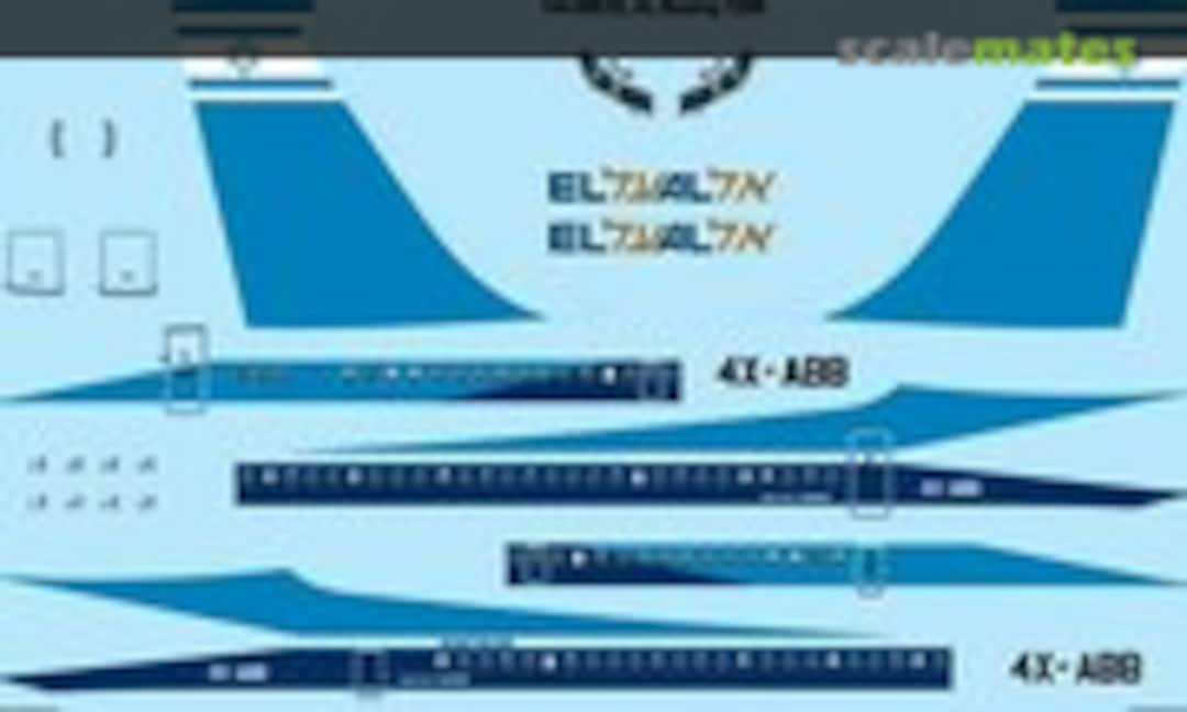 1:144 Boeing 720B: El Al Israeli Airlines (26 Decals 144-509)