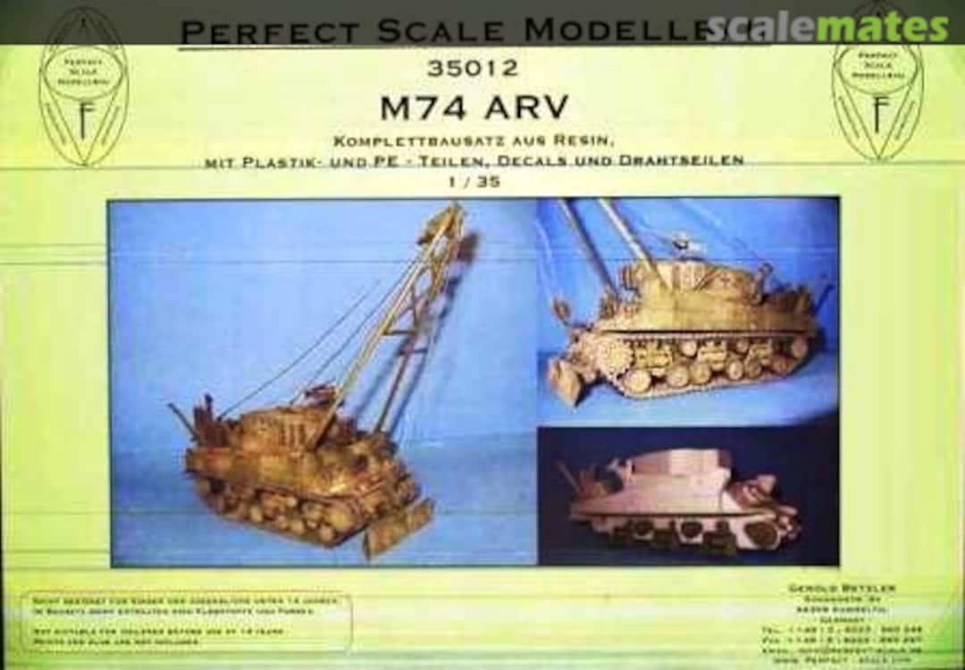 Boxart M74 ARV 35012 Perfect Scale Modellbau Boxart M74 ARV 35012 Perfect Scale Modellbau