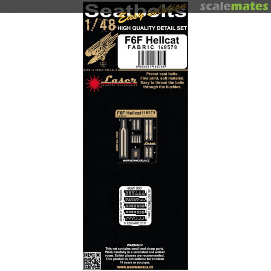 Boxart F6F Hellcat Fabric (Tan) 148578 HGW Models Boxart F6F Hellcat Fabric (Tan) 148578 HGW Models