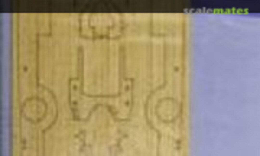 1:700 DKM Bismarck Wooden Deck for Trumpeter kit #05711 (ArtwoxModel AW20007) AW20007
