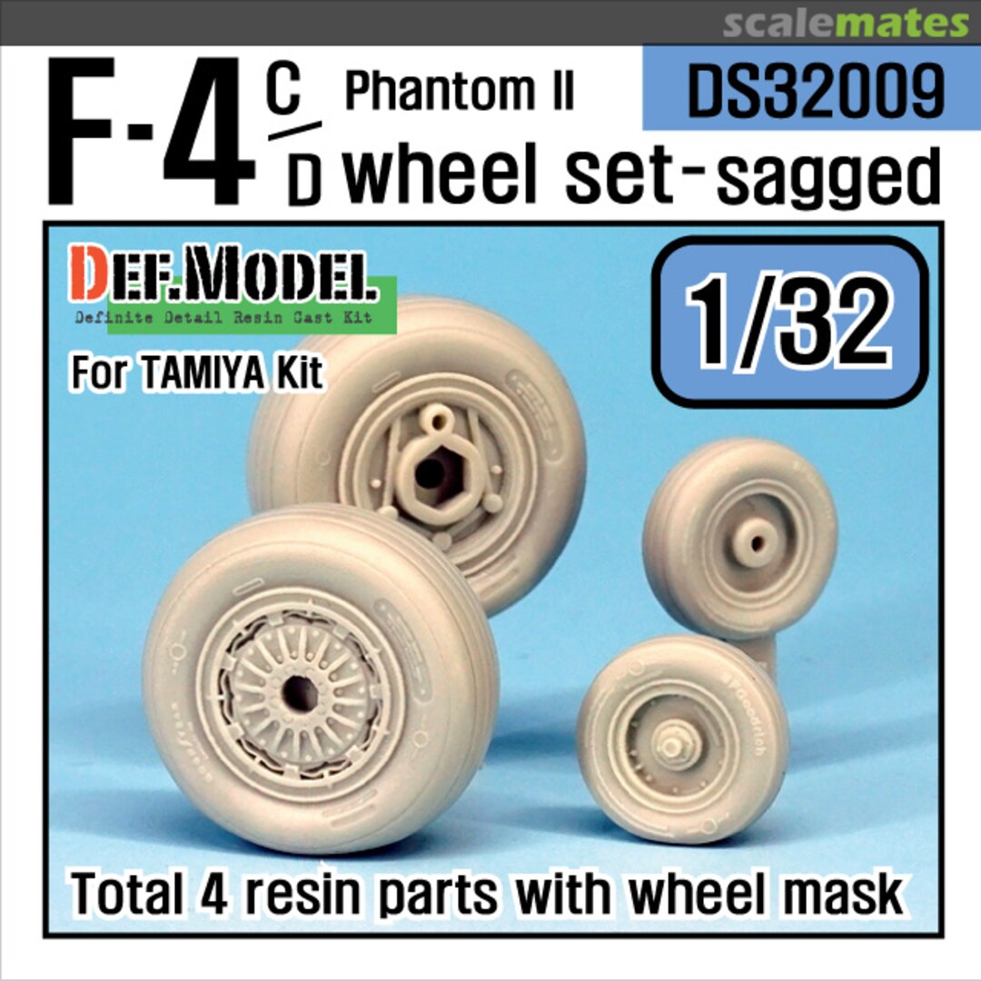 Boxart F-4C/D Phantom II Wheel set - Tamiya - DS32009 Def.Model Boxart F-4C/D Phantom II Wheel set - Tamiya - DS32009 Def.Model