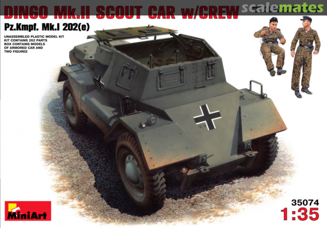 Boxart Dingo Mk.II Scout Car w/Crew 35074 MiniArt