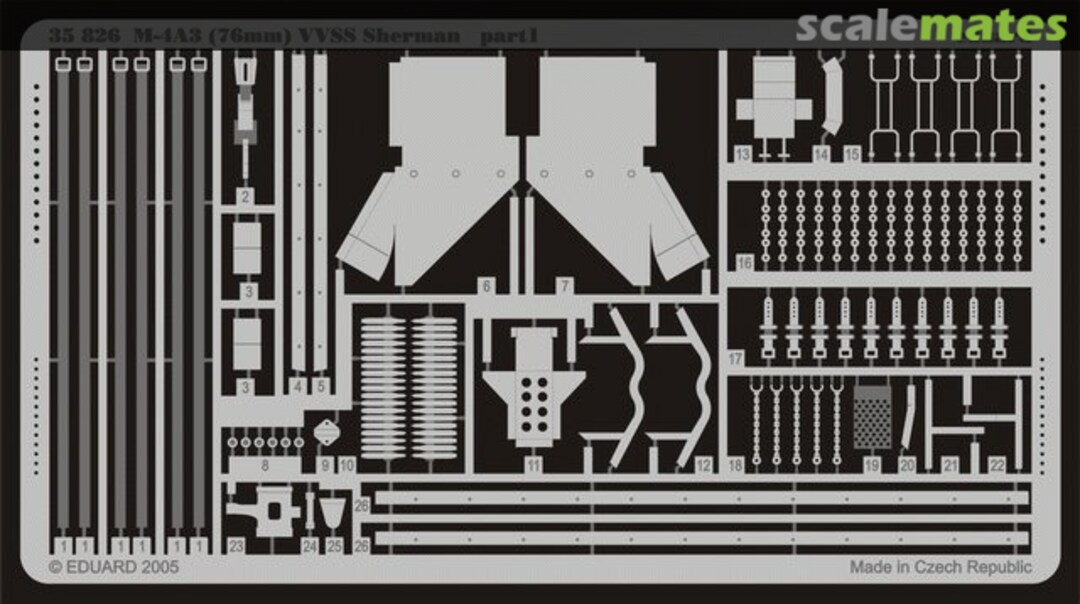 Boxart M4A3(76)W VVSS Sherman 35826 Eduard Boxart M4A3(76)W VVSS Sherman 35826 Eduard