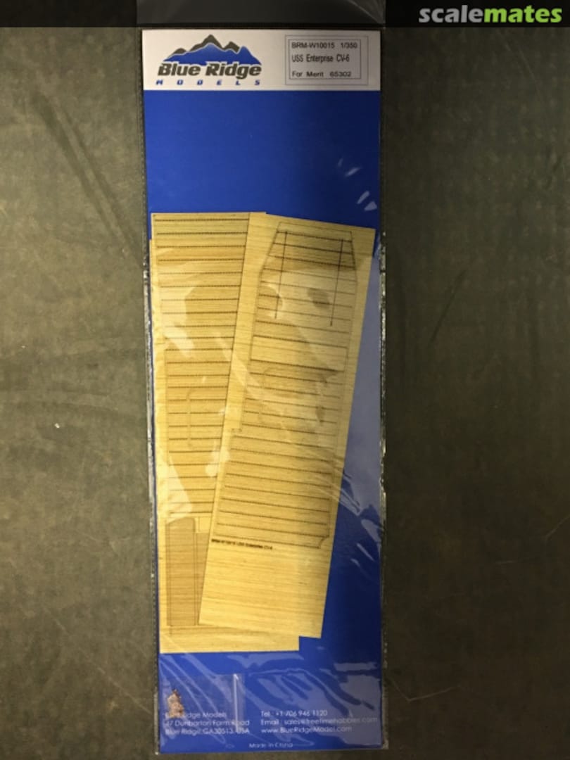 Boxart USS Enterprise CV-6 Wooden Deck BRM-W10015 Blue Ridge Models Boxart USS Enterprise CV-6 Wooden Deck BRM-W10015 Blue Ridge Models