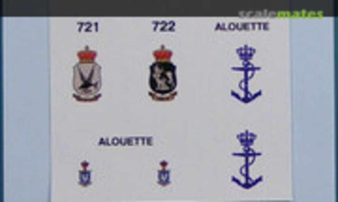 1:48 Alouette III Badges (Stoppel Decals 004048) 004048