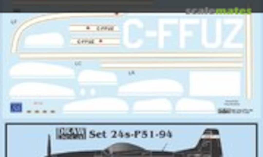 1:24 P-51D CF-FUZ / CF-FFUZ (Draw Decal 24-P51-94) 24-P51-94