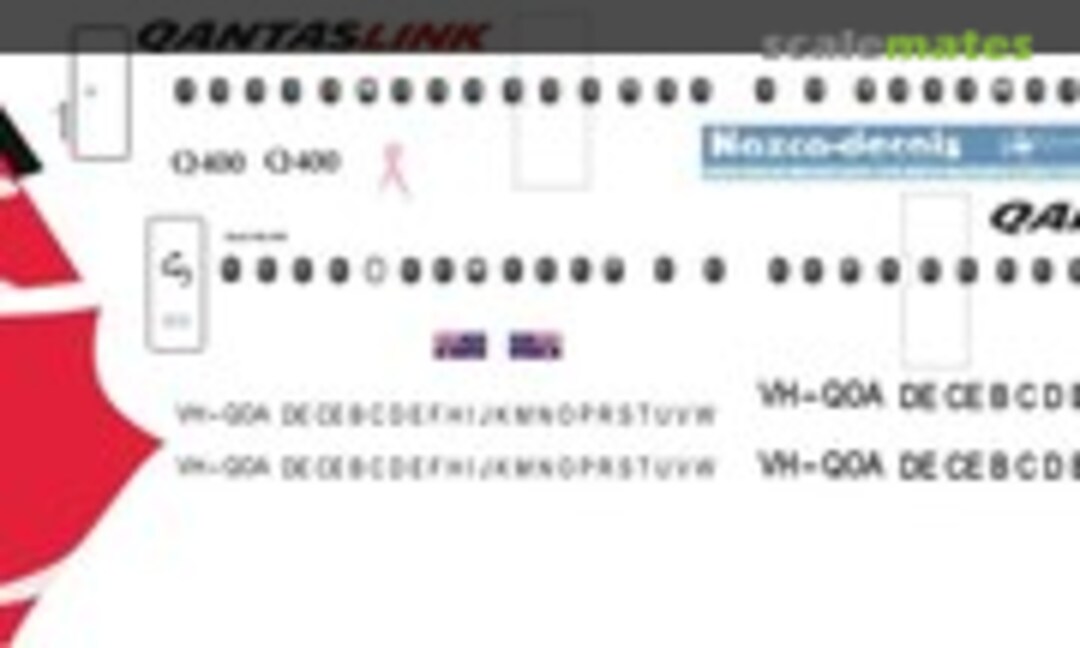 1:144 Dash-8 Qantas Link (Nazca decals D8-400-21) D8-400-21