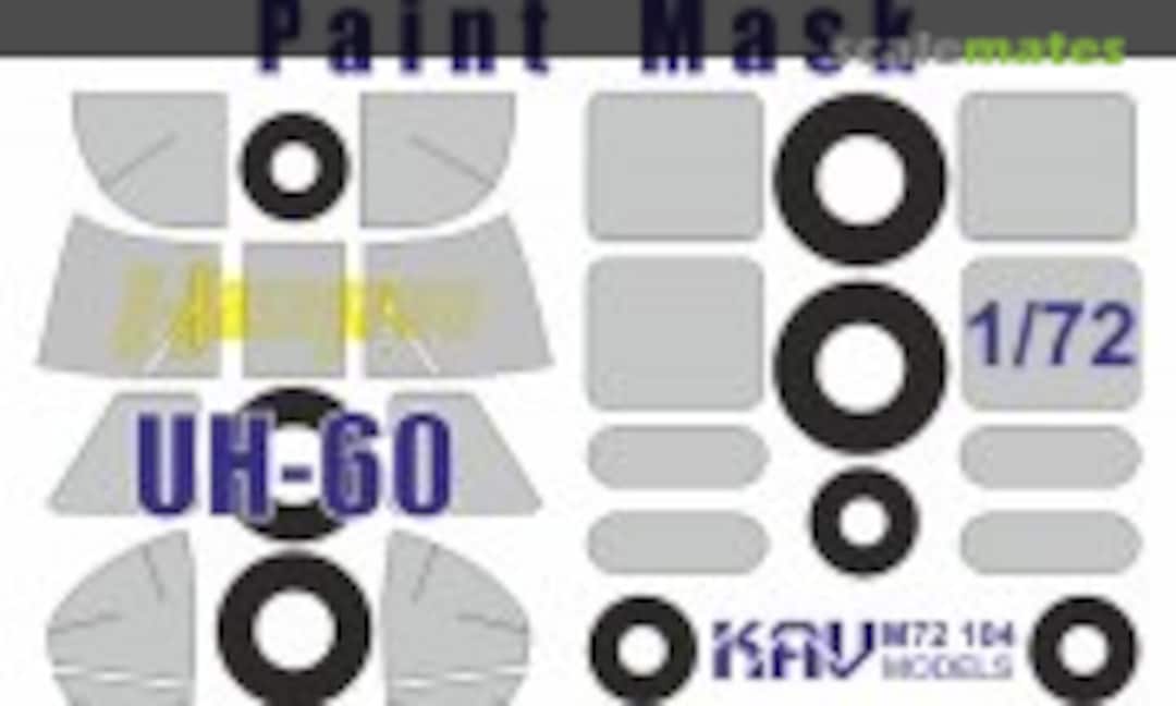 1:72 UH-60/HH-60 paint mask (Hasegawa) (KAV models KAV M72 104) KAV M72 104