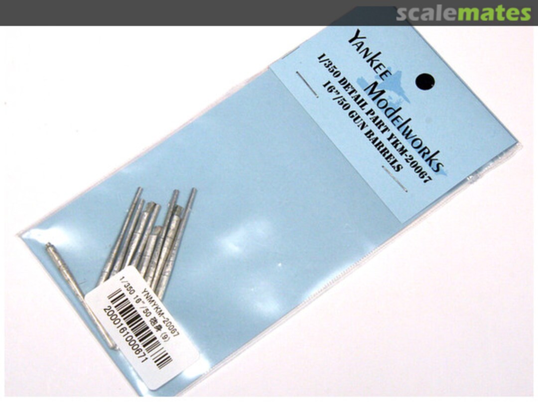 Boxart 16"/50 Gun Barrels YKM-20067 Yankee Modelworks Boxart 16"/50 Gun Barrels YKM-20067 Yankee Modelworks