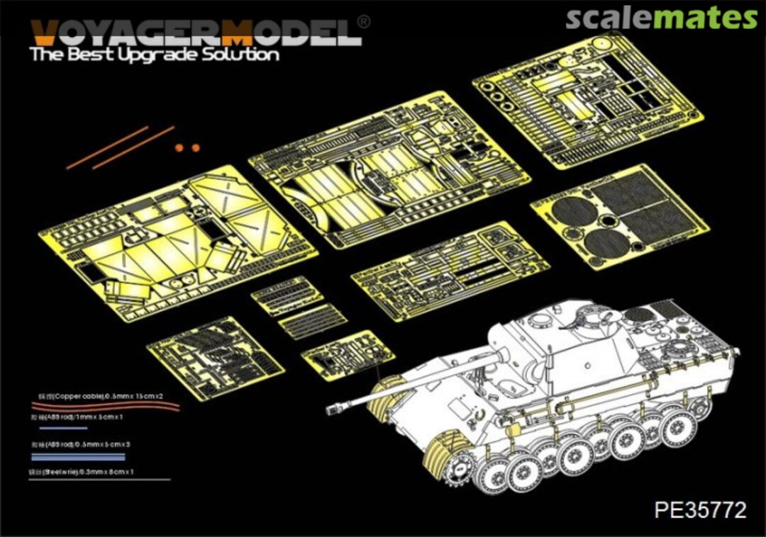 Boxart Panther Ausf. A early ver. Basic Set (For DRAGON 6160) PE35772 Voyager Model Boxart Panther Ausf. A early ver. Basic Set (For DRAGON 6160) PE35772 Voyager Model