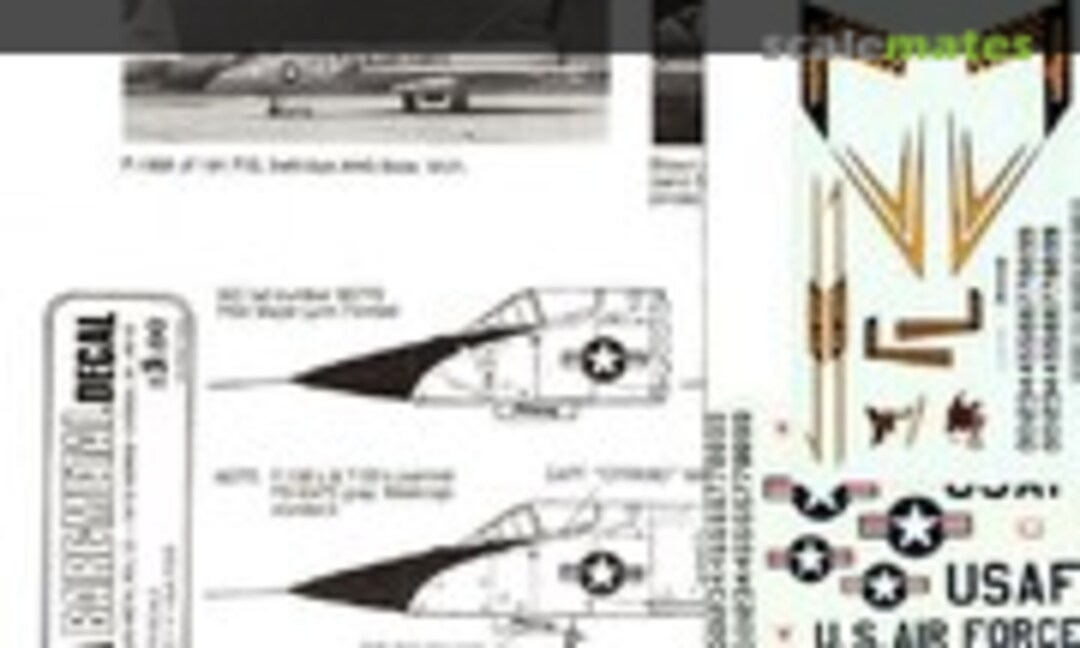 1:72 F-106A - T-33A Michigan ANG (Bare-Metal Foil 72-1) 72-1