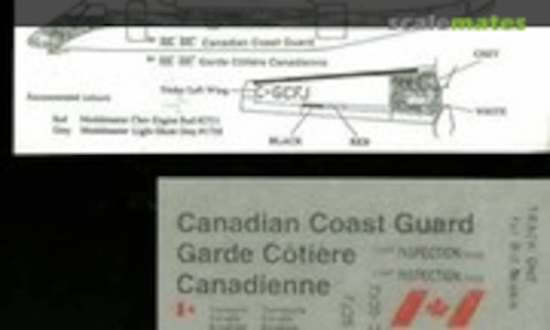 1:72 Track One - DHC-8 Canadian Coast Guard Pt 1 (Belcher Bits 99016a) 99016a