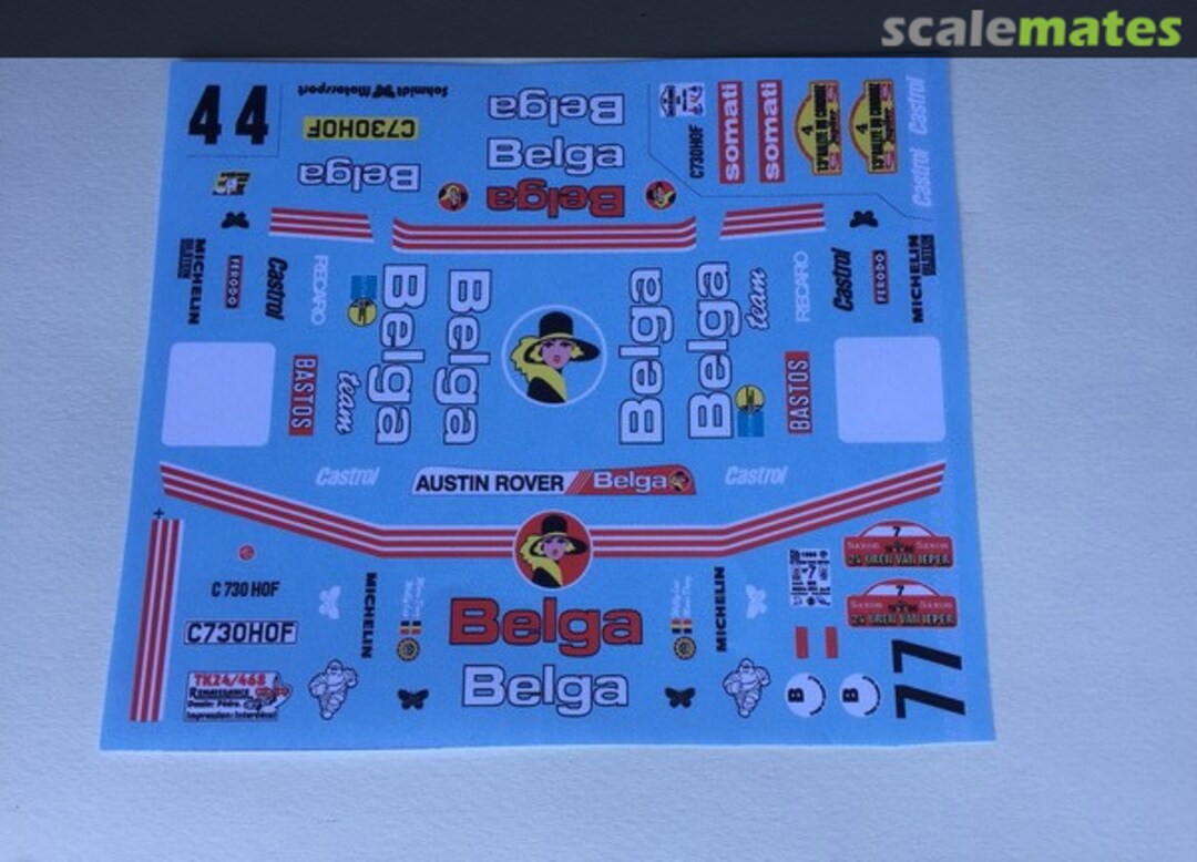 Boxart MG Metro 6R4 Group B sponsored by Belga TK24/468 Renaissance Boxart MG Metro 6R4 Group B sponsored by Belga TK24/468 Renaissance