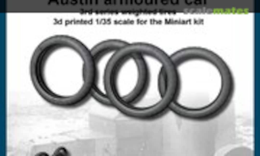 1:35 Austin Armoured Car Weighted Tires (FC Model Trend 35834) 35834