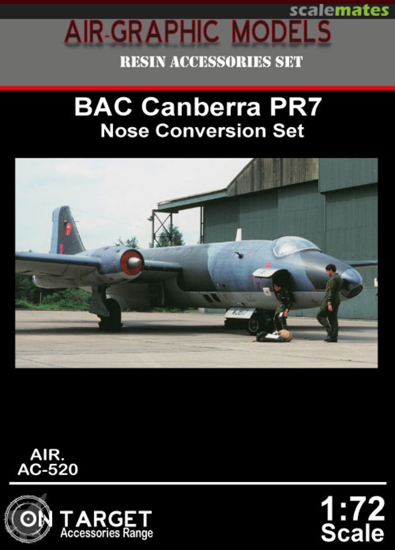 Boxart BAC Canberra PR7 Nose Conversion Set AIR.AC-520 Air-Graphics Models Boxart BAC Canberra PR7 Nose Conversion Set AIR.AC-520 Air-Graphics Models