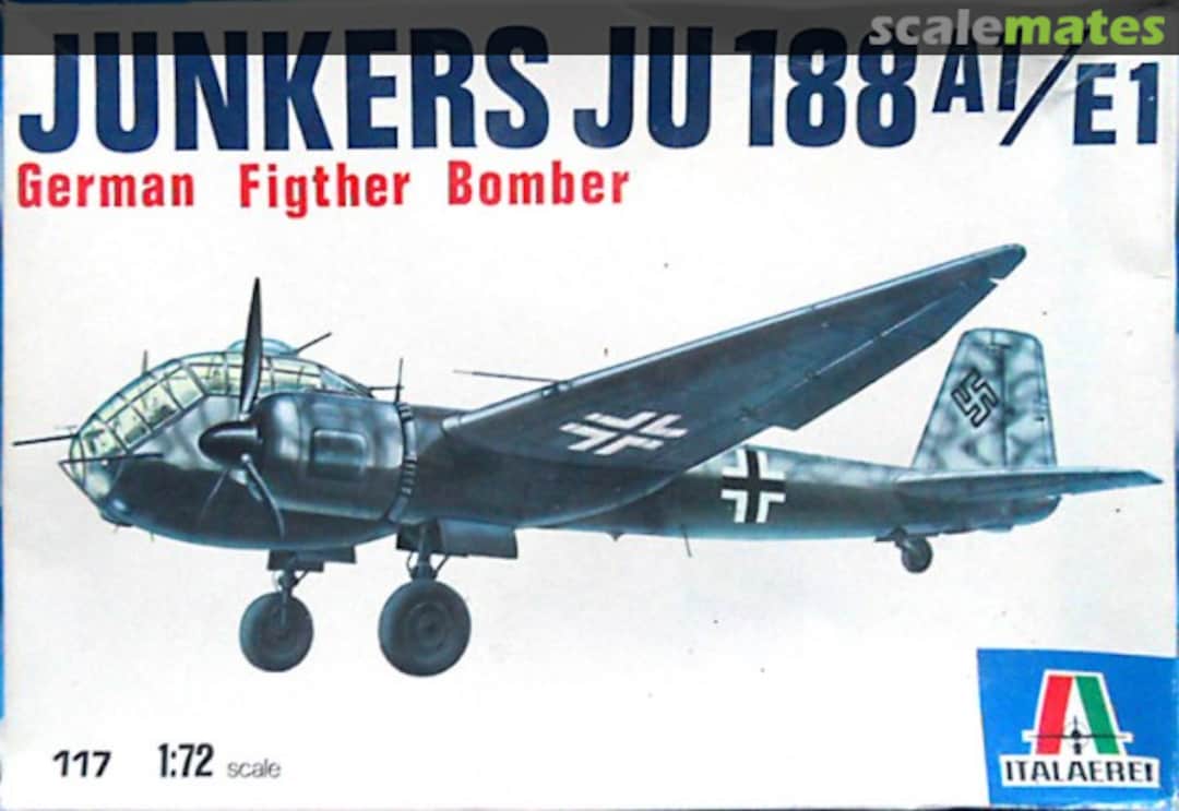 Boxart Junkers Ju 188 A1/E1 117 Italaerei Boxart Junkers Ju 188 A1/E1 117 Italaerei