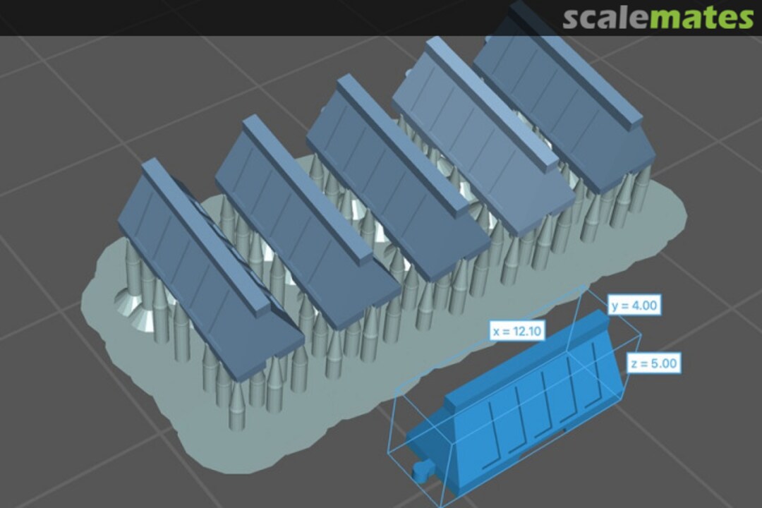 Boxart Zapora drogowa niska (5 pieces - 5 mm) 99161034 EMP3d Boxart Zapora drogowa niska (5 pieces - 5 mm) 99161034 EMP3d