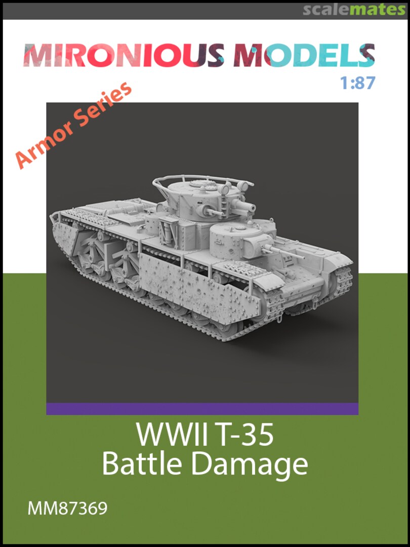 Boxart WWII T-35 Battle Damage MM87369 Mironious Models