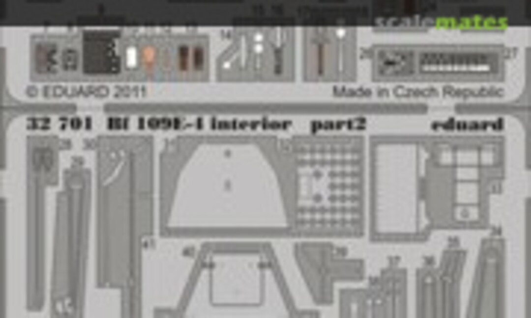 1:32 Messerschmitt Bf 109E-4 - PE Cockpit & Interior Detail (Eduard 32701) 32701