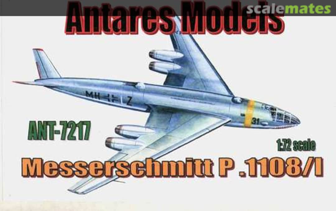 Boxart Messerschmitt P.1108/I ANT-7217 Antares Models Boxart Messerschmitt P.1108/I ANT-7217 Antares Models