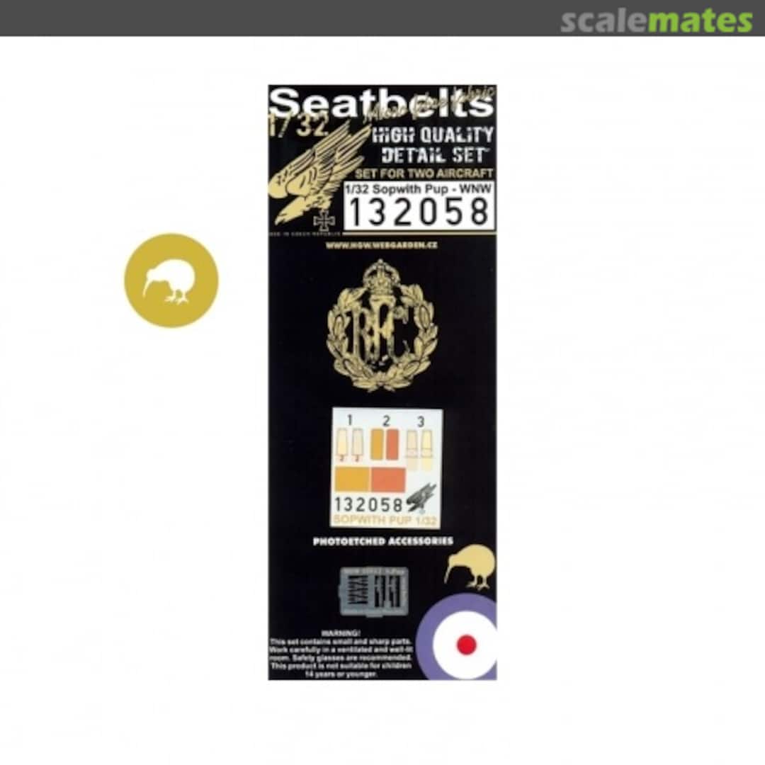 Boxart Sopwith Pup - Seatbelts Set 132058 HGW Models Boxart Sopwith Pup - Seatbelts Set 132058 HGW Models
