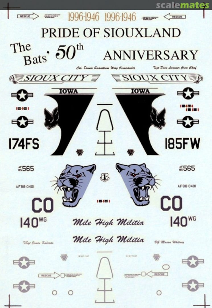 Boxart F-16C Falcon Wing Commanders 48-592 SuperScale International