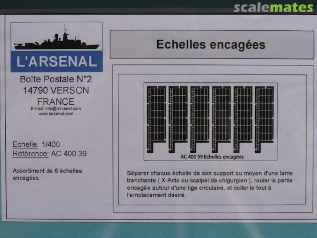 Boxart Leitern mit Schutzgitter (Echelles encagèes) AC 400 39 L'Arsenal Boxart Leitern mit Schutzgitter (Echelles encagèes) AC 400 39 L'Arsenal