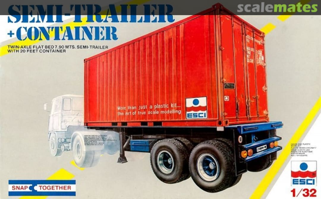 Boxart Semi-Trailer+Container 0301 ESCI Boxart Semi-Trailer+Container 0301 ESCI