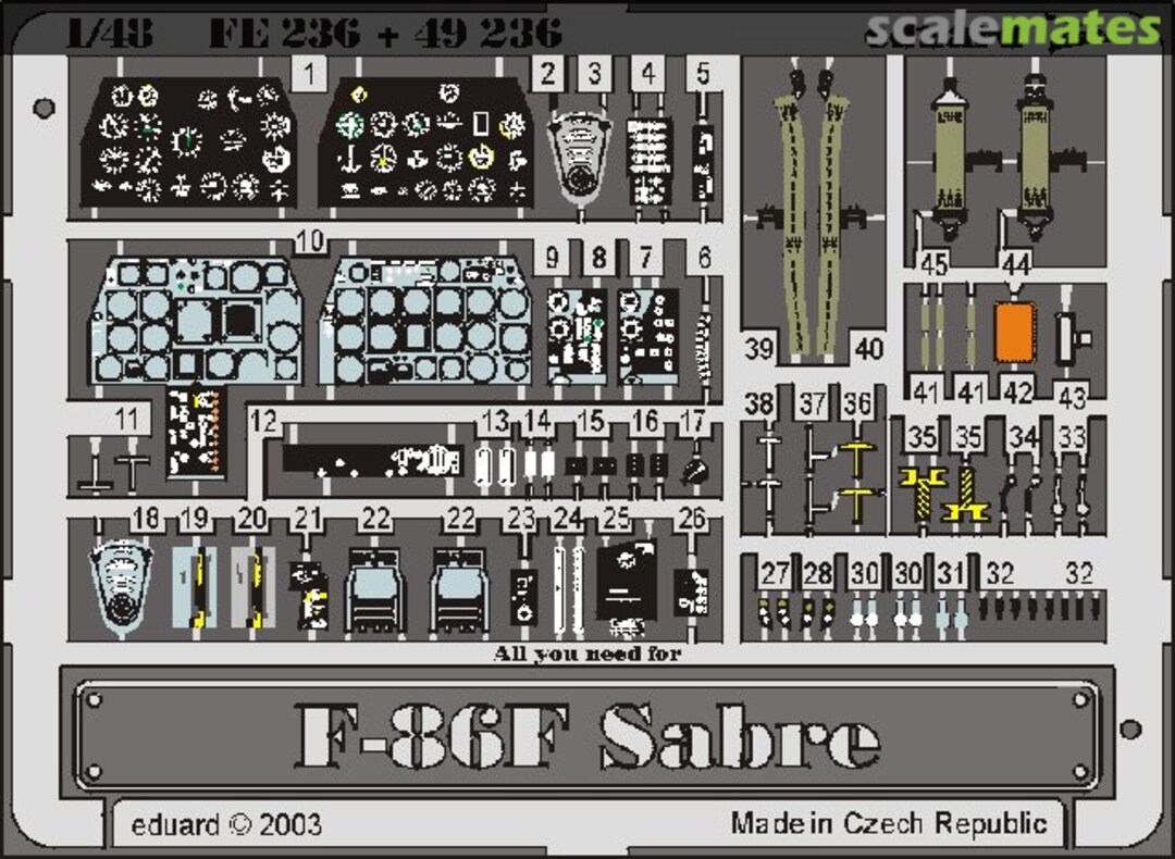 Boxart F-86F Sabre 49236 Eduard Boxart F-86F Sabre 49236 Eduard