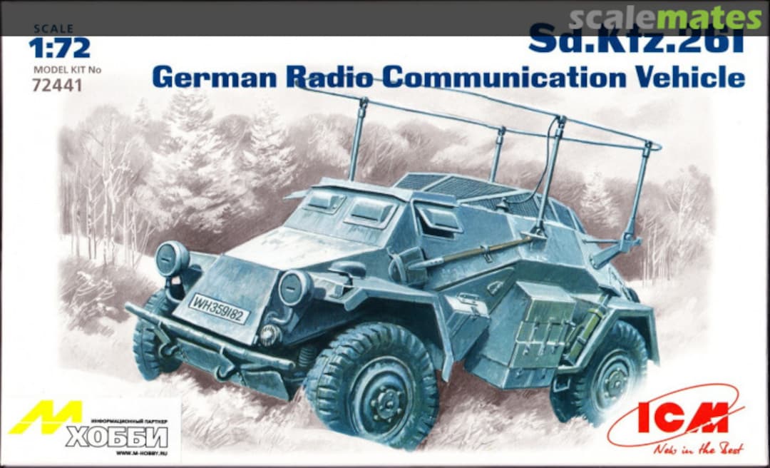 Boxart Sd.Kfz. 261 kleiner Panzerfunkwagen 72441 ICM Boxart Sd.Kfz. 261 kleiner Panzerfunkwagen 72441 ICM