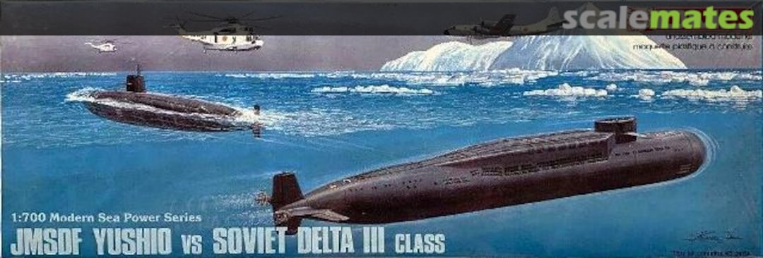 Boxart JMSDF Yushio vs Soviet Delta III Class 7003 DML
