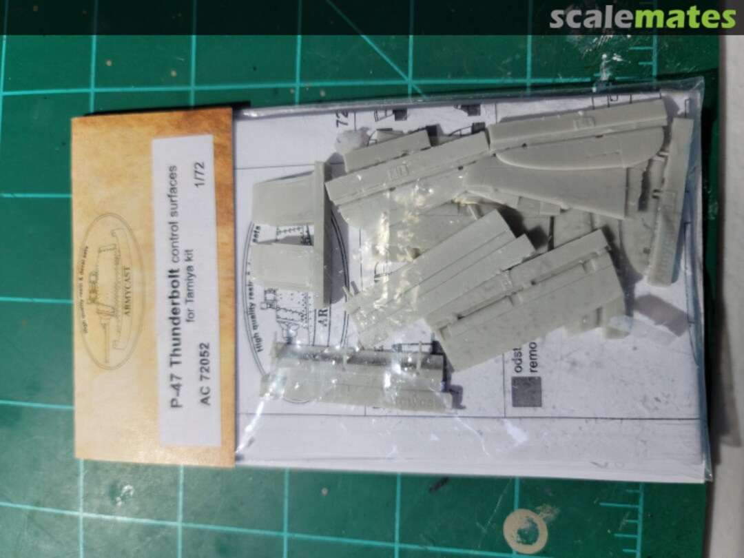 Boxart P-47D Thunderbolt Control Surfaces AC 72052 Armycast M&M Boxart P-47D Thunderbolt Control Surfaces AC 72052 Armycast M&M
