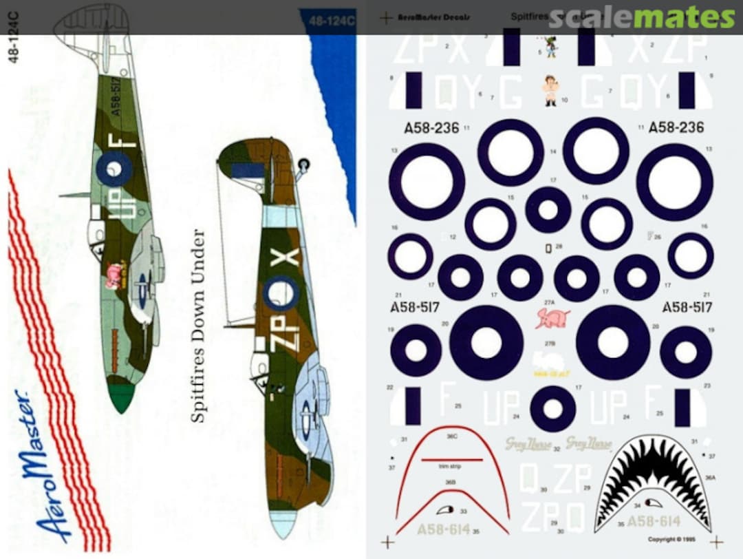 Boxart Spitfires Down Under 48-124C AeroMaster Boxart Spitfires Down Under 48-124C AeroMaster