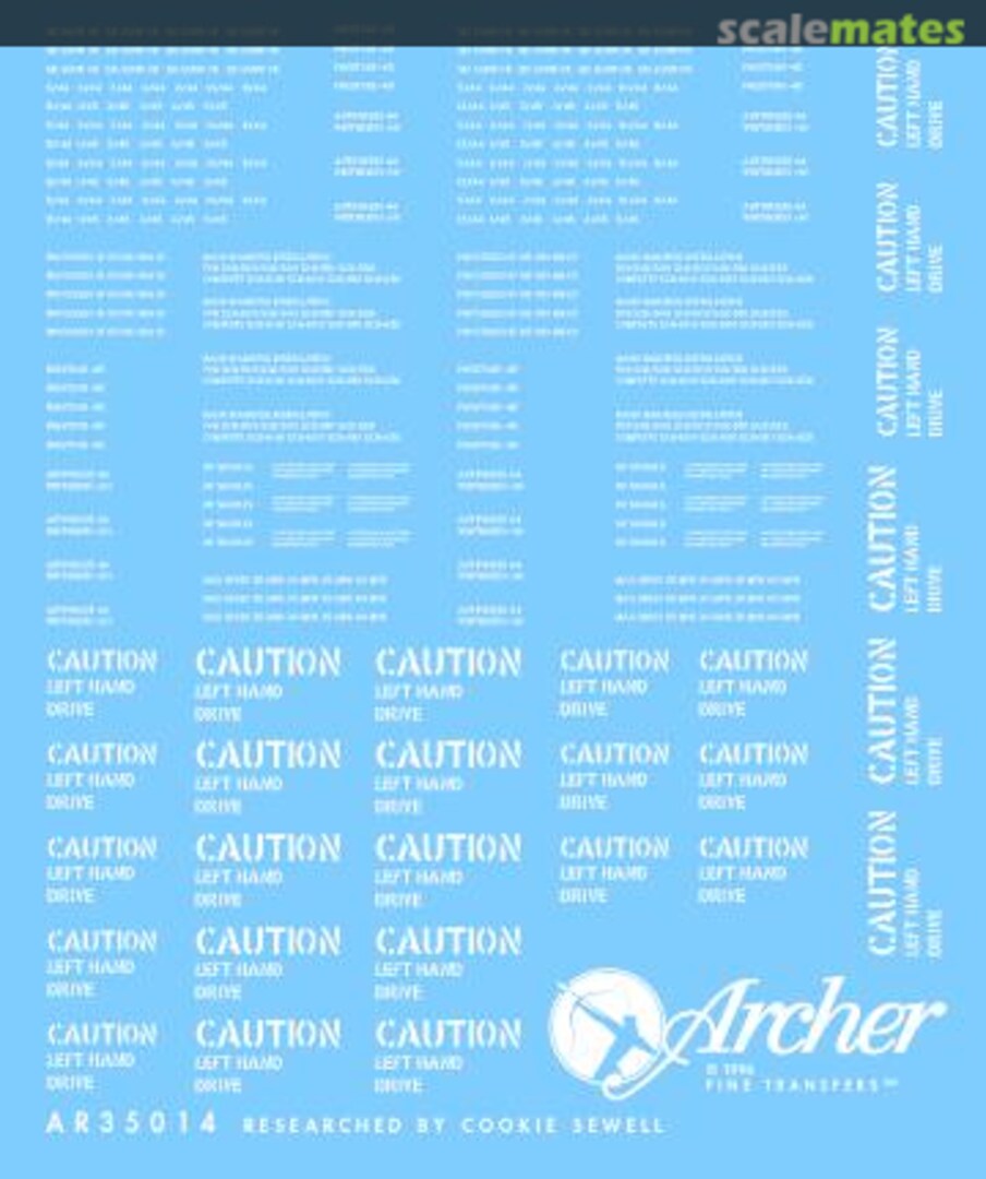 Boxart US WWII miscellaneous stenciled data AR35014 Archer Boxart US WWII miscellaneous stenciled data AR35014 Archer