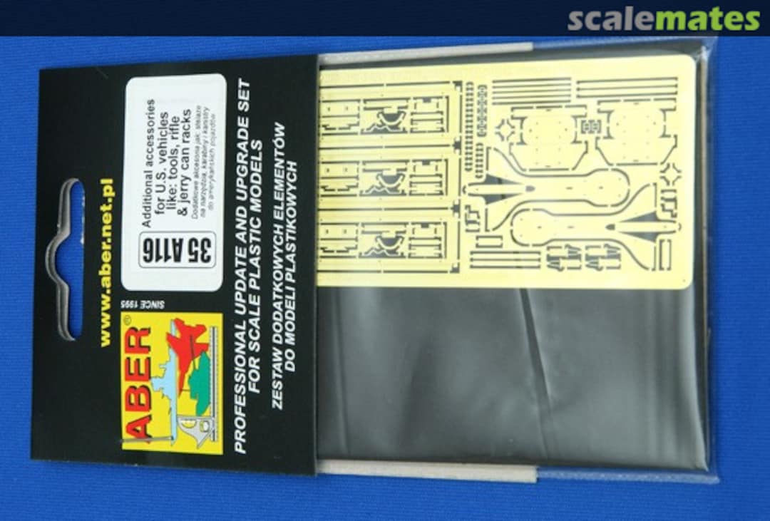 Boxart Additional Accessories for US Vehicles: Tools, RIfle & Jerry Can Racks 35A116 Aber Boxart Additional Accessories for US Vehicles: Tools, RIfle & Jerry Can Racks 35A116 Aber