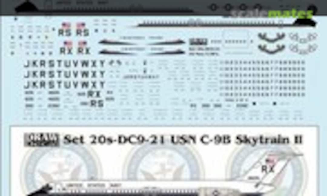 1:200 US Navy C-9B Skytrain II (Draw Decal 20s-DC9-21) 20s-DC9-21