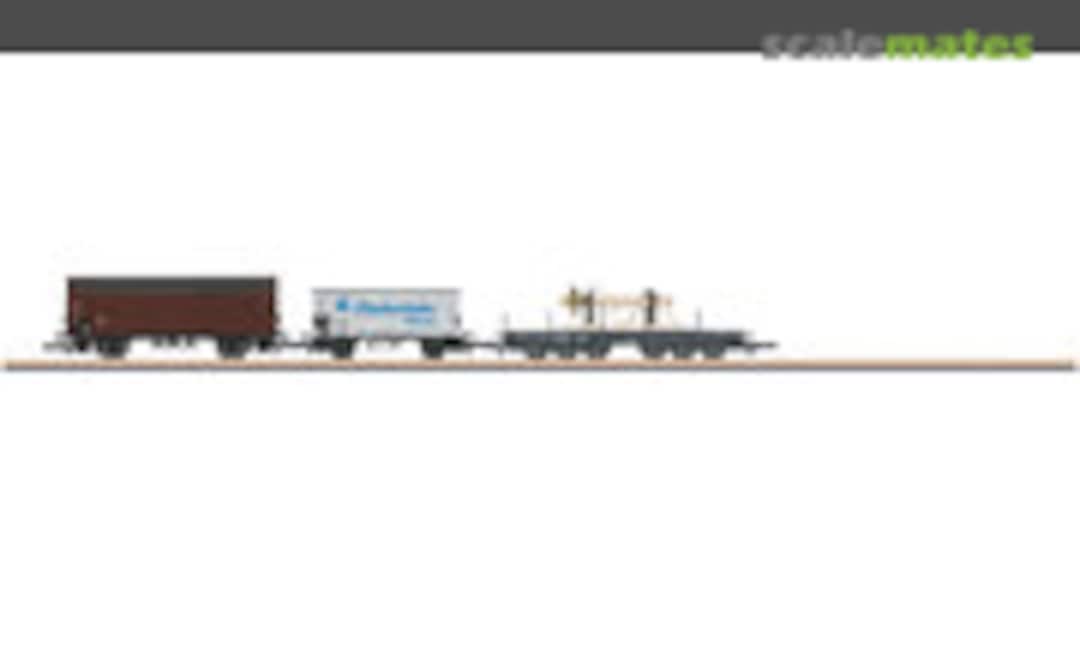 3pc German freight car set, theme of &quot;Ship's Equipment&quot;, DB (Märklin 86582)