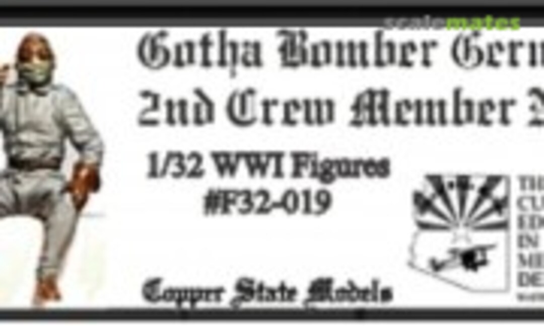 1:32 Gotha Bomber German 2nd Crew Member N.3 (Copper State Models F32-019) F32-019