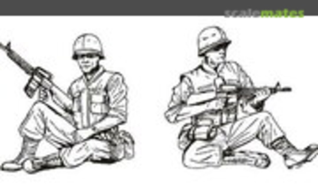 1:35 US Cavalry sitting in UH Vietnam (2 fig.) (CMK F35172) F35172