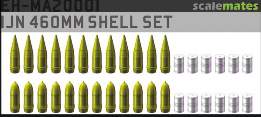 Boxart IJN BB Yamato Class 460mm Main Gun Shell Set (Type 91, Type 3, Charge, 12pcs) MA20001 EPIC Hobby Boxart IJN BB Yamato Class 460mm Main Gun Shell Set (Type 91, Type 3, Charge, 12pcs) MA20001 EPIC Hobby