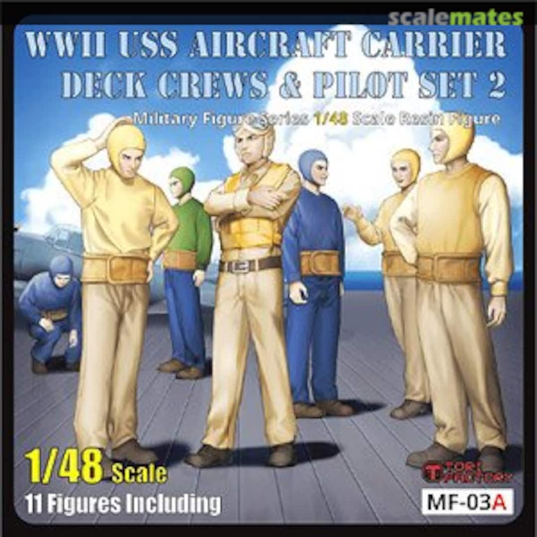 Boxart WWII USS Aircraft Carrier Deck Crews & Pilots Set 2 MF-03A Tori Factory Boxart WWII USS Aircraft Carrier Deck Crews & Pilots Set 2 MF-03A Tori Factory