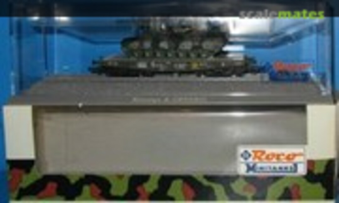 1:87 Rlmmp 700 flatcar with Gepard (Roco Minitanks 841)