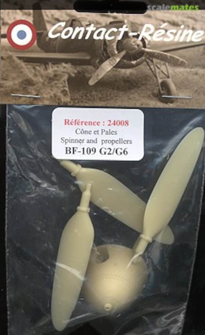 Boxart Bf 109G-2/G-6 Spinner & Propeller 24008 Contact-Resine