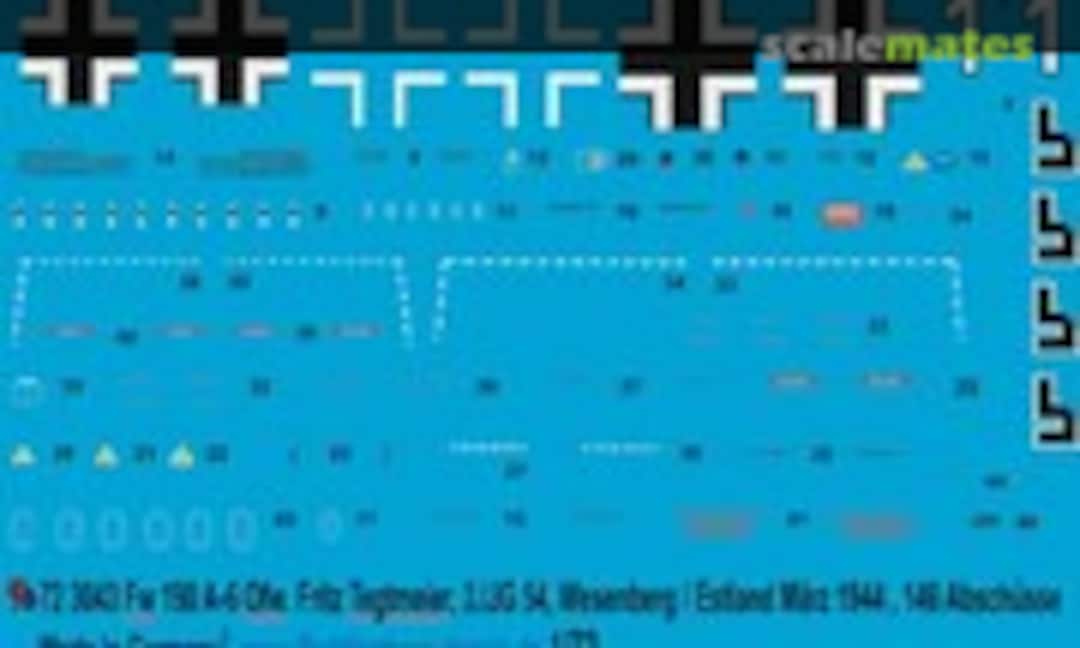 1:72 FW 190 A-6 Ofw. Fritz Tegtmeier, 3/JG 54 (Peddinghaus-Decals 72 3043) 72 3043