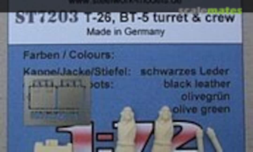 1:72 Turret with crew for the Soviet tanks T-26, BT-5, BA-3 / 6 (Steelwork Models T7203) T7203