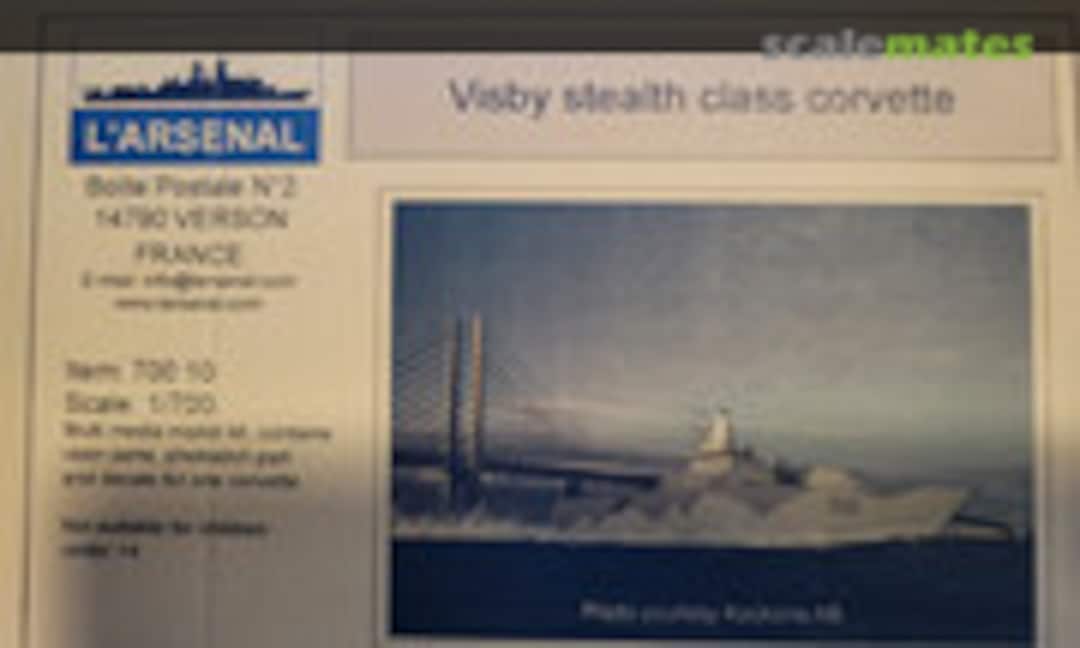 1:700 Visby Stealth Class Corvette (L'Arsenal 14790 700 10) 14790 700 10